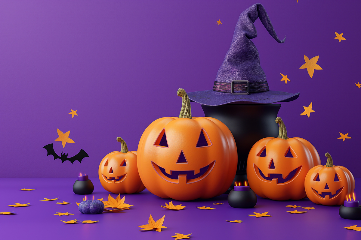 季節感を表現する背景とアイコン